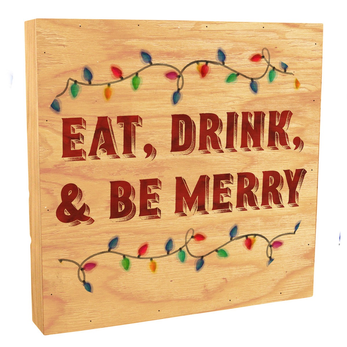 "Eat, Drink, and Be Merry" Rustic Box Art