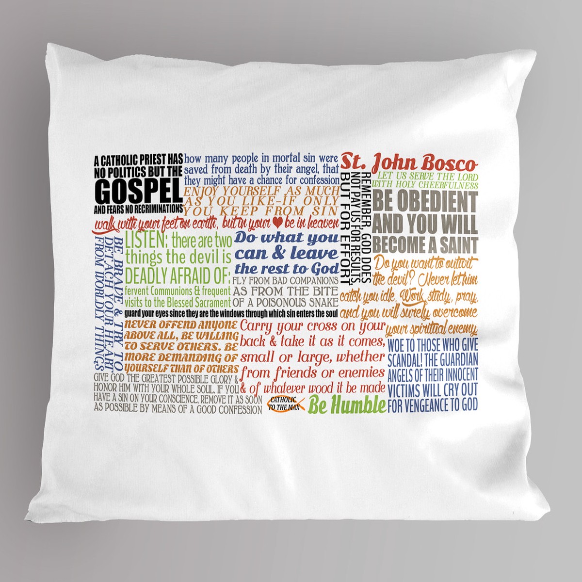 Saint John Bosco Quote Pillowcase