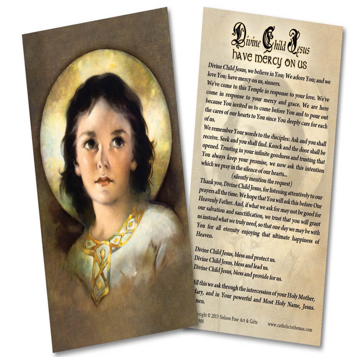 The Christ Child Holy Card
