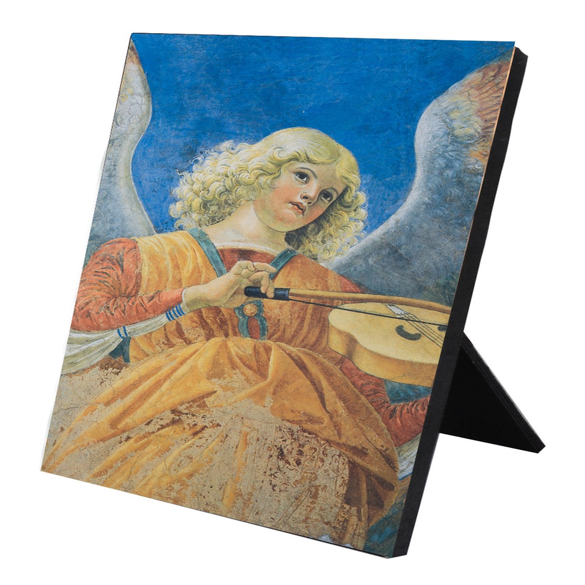Angel Playing the Violin Vertical Desk Plaque