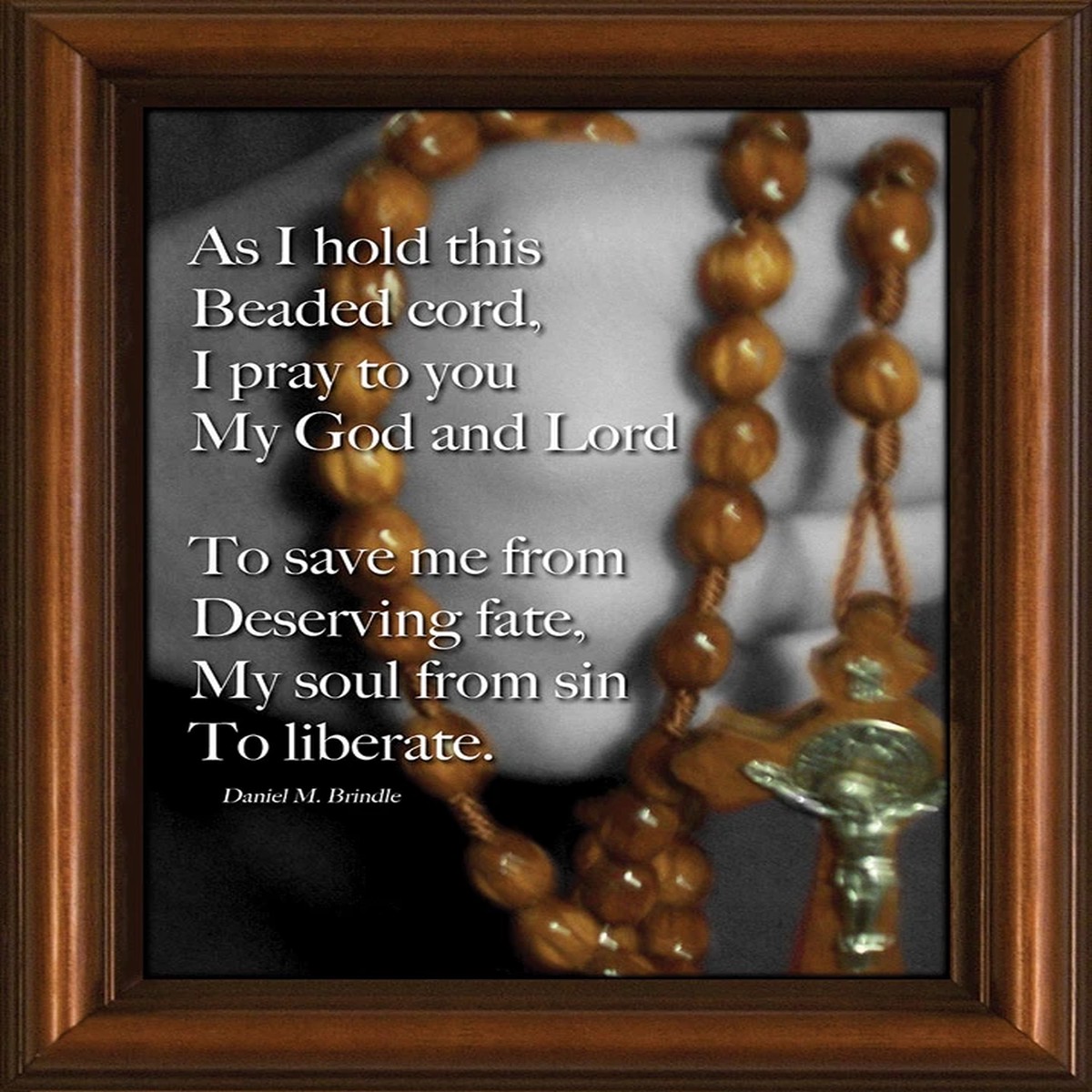 Beads Poem Framed