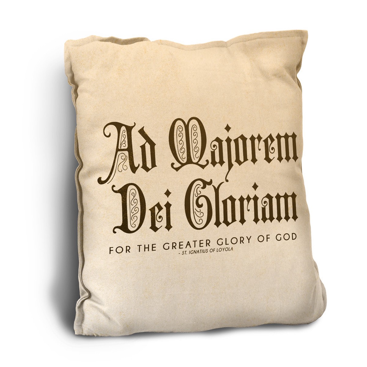 AMDG Rustic Pillow