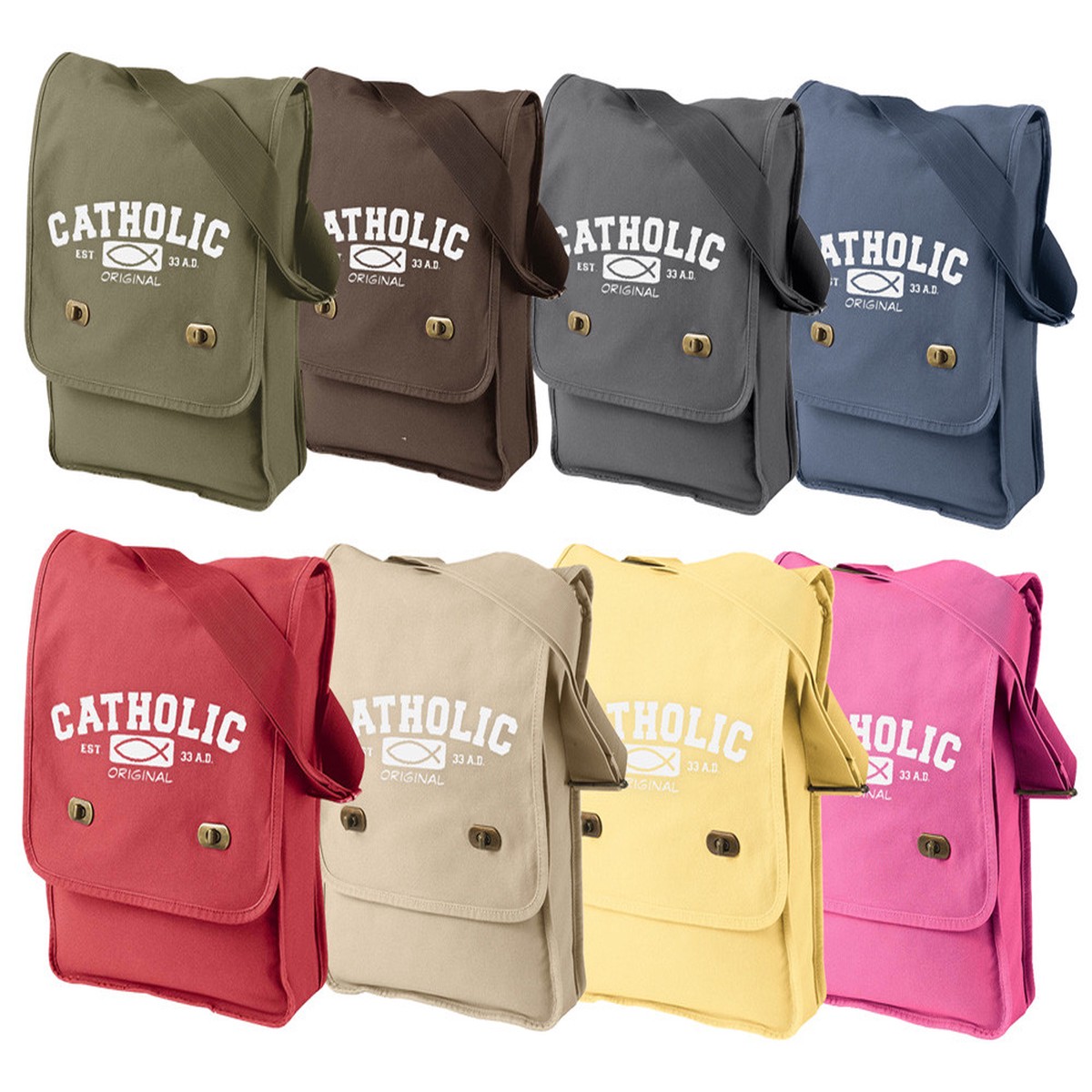 Catholic Original Canvas Messenger Bag