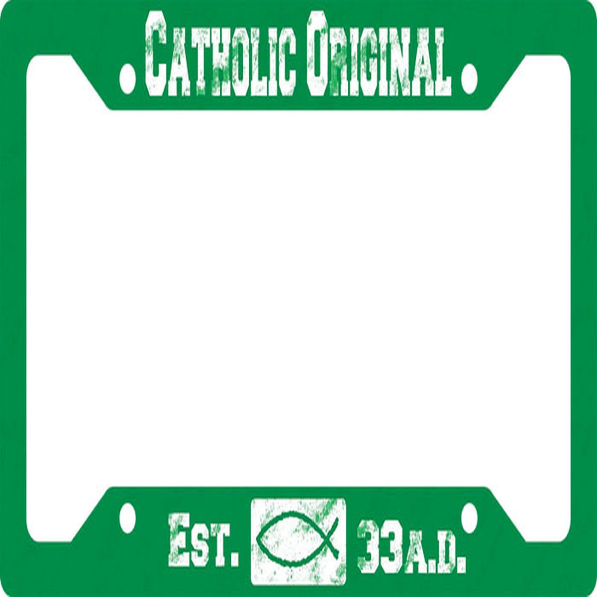 Catholic Original Green Plate Frame