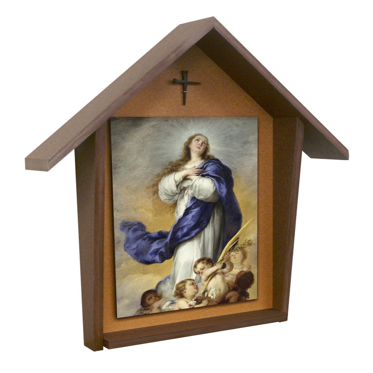 Immaculate Conception Deluxe Poly Wood Outdoor Shrine