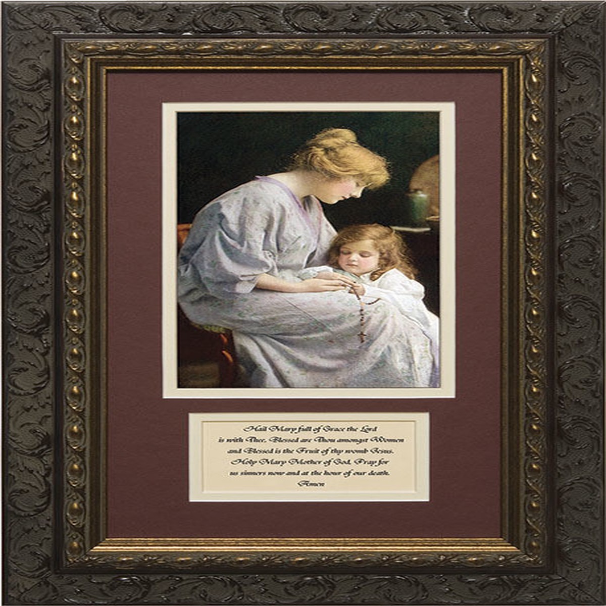 My Rosary with Prayer Framed