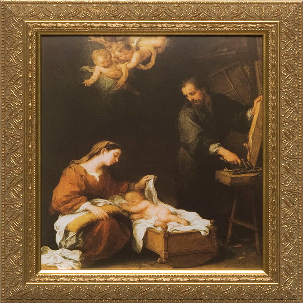 Holy Family by Murillo Framed Art