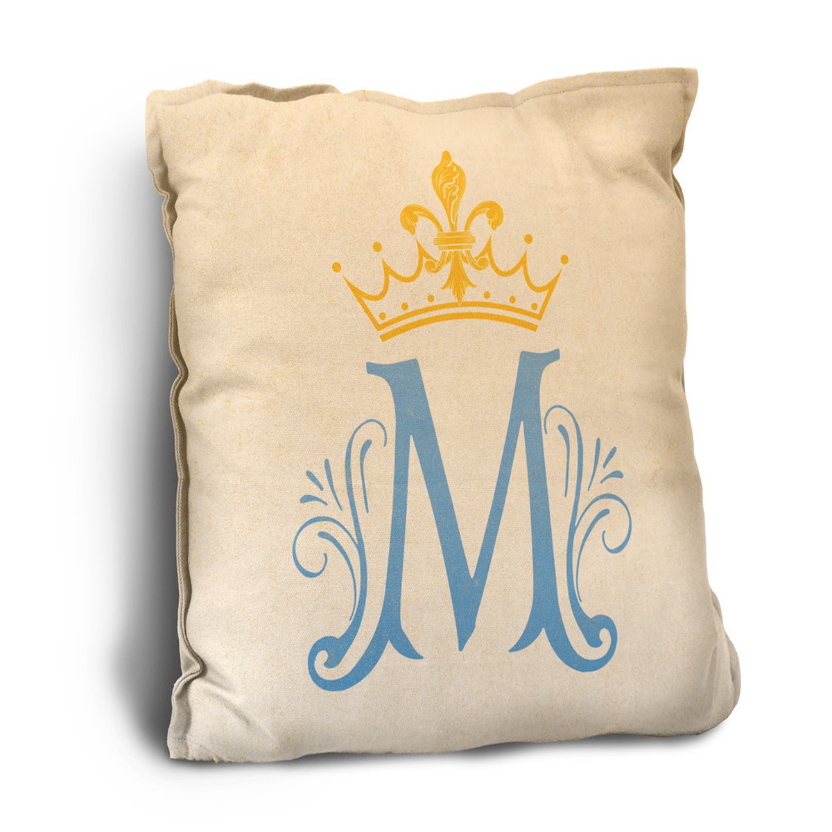 Marian Symbol Rustic Pillow