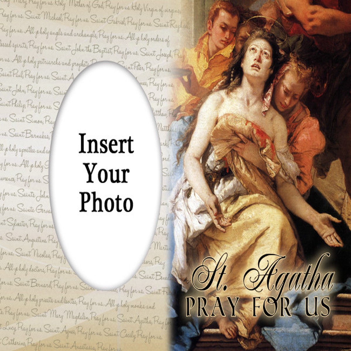 St. Agatha Photo Frame