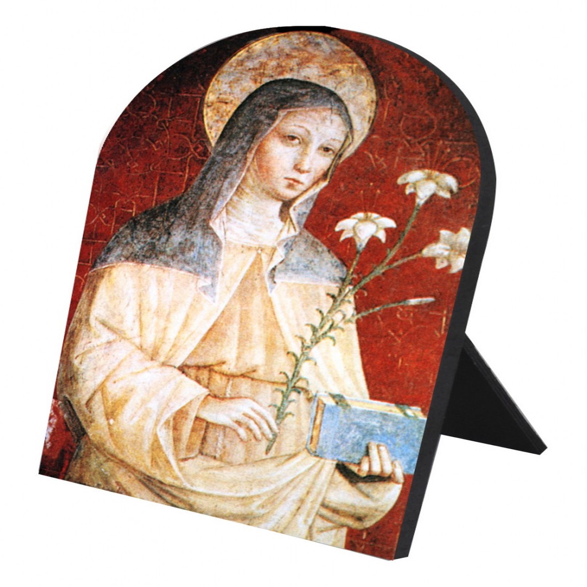 St. Clare Arched Desk Plaque