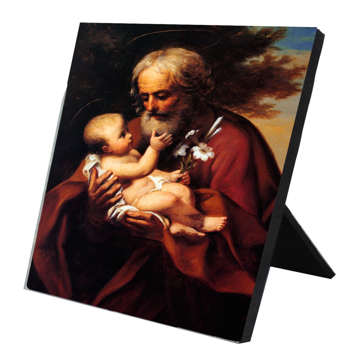 St. Joseph (Older) Vertical Desk Plaque