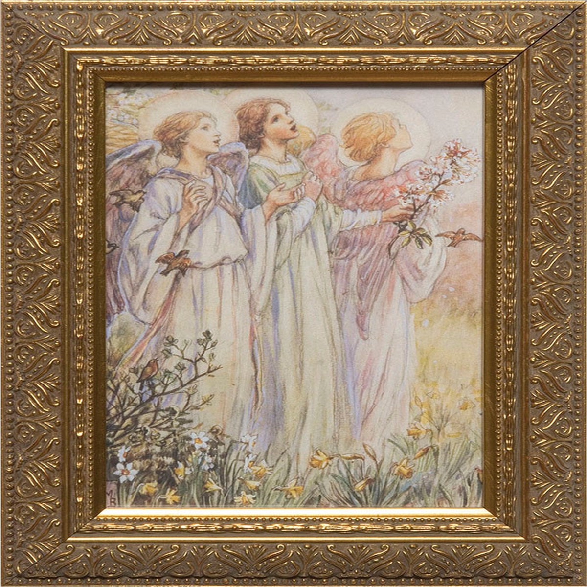 Three Angels by M.C. Barker Framed Art
