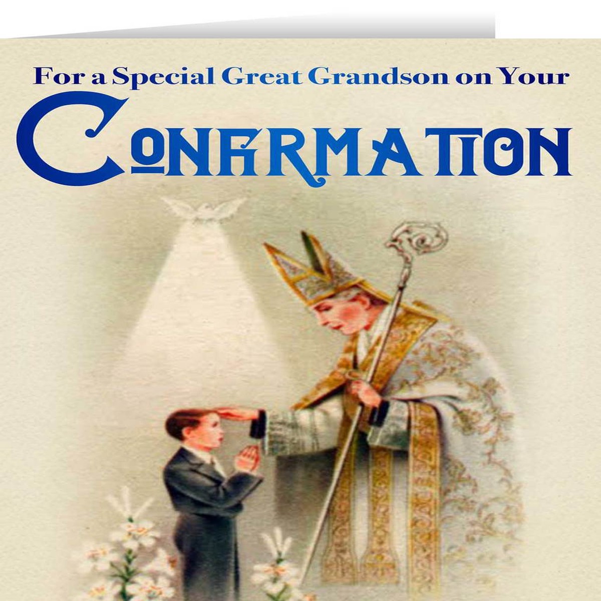 Great Grandson's Confirmation Greeting Card