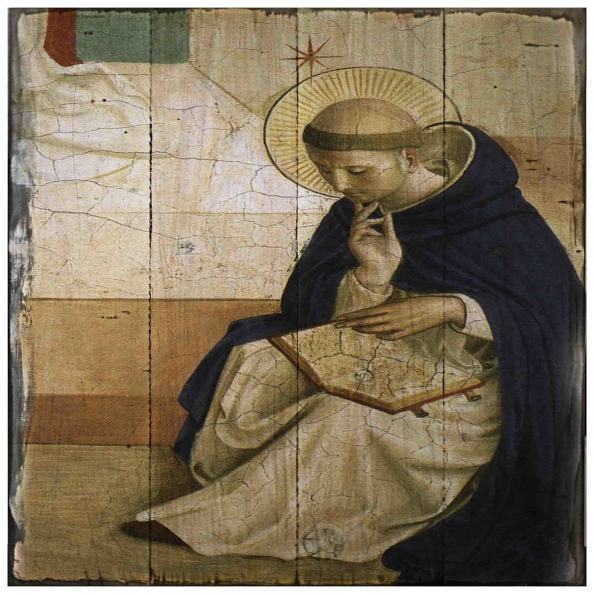 St. Dominic de Guzman Rustic Wood Plaque