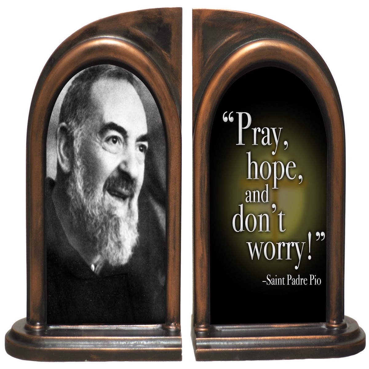 St. Padre Pio Bookends