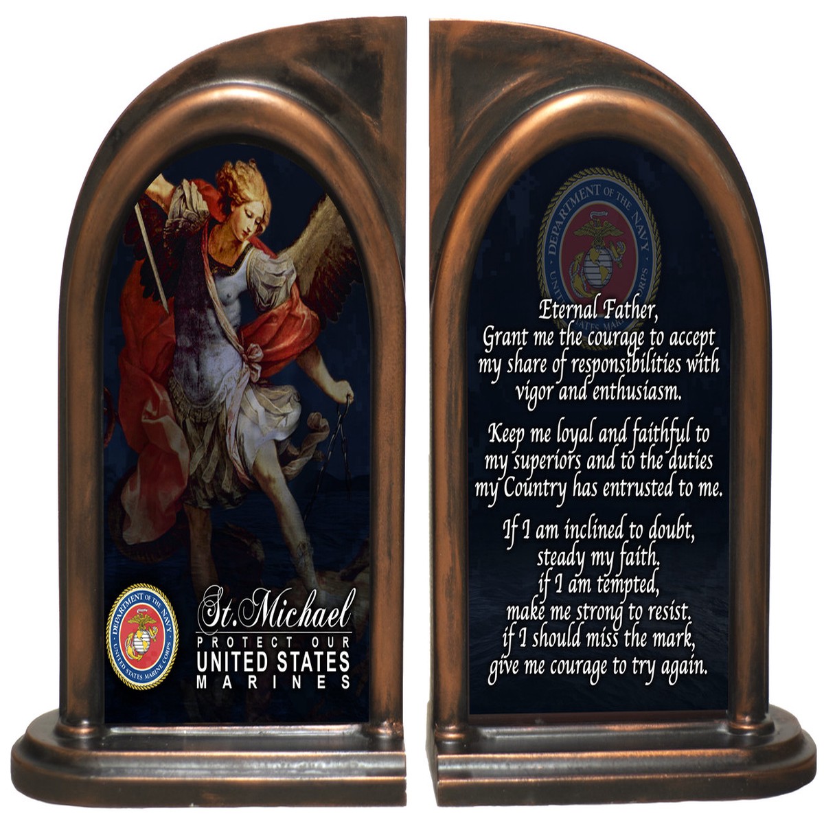 St. Michael Marine II Bookends
