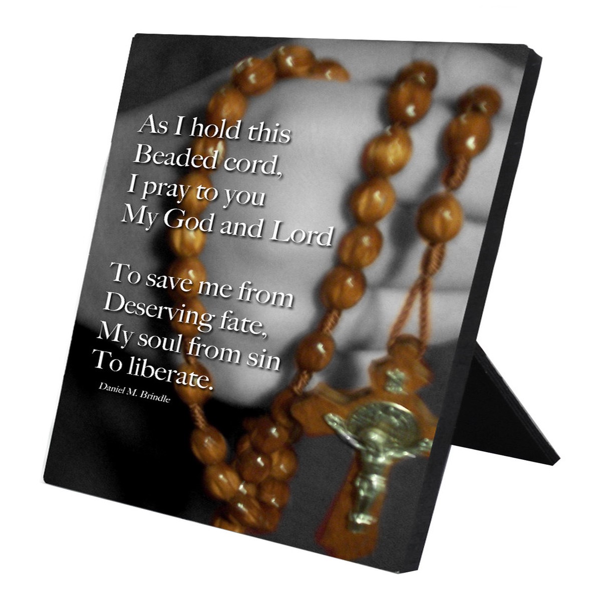 Beaded Cord Vertical Desk Plaque