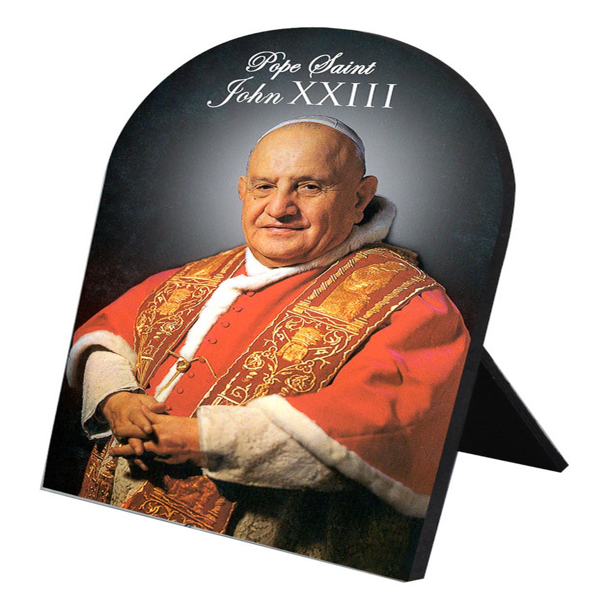 Pope St. John XXIII Arched Desk Plaque