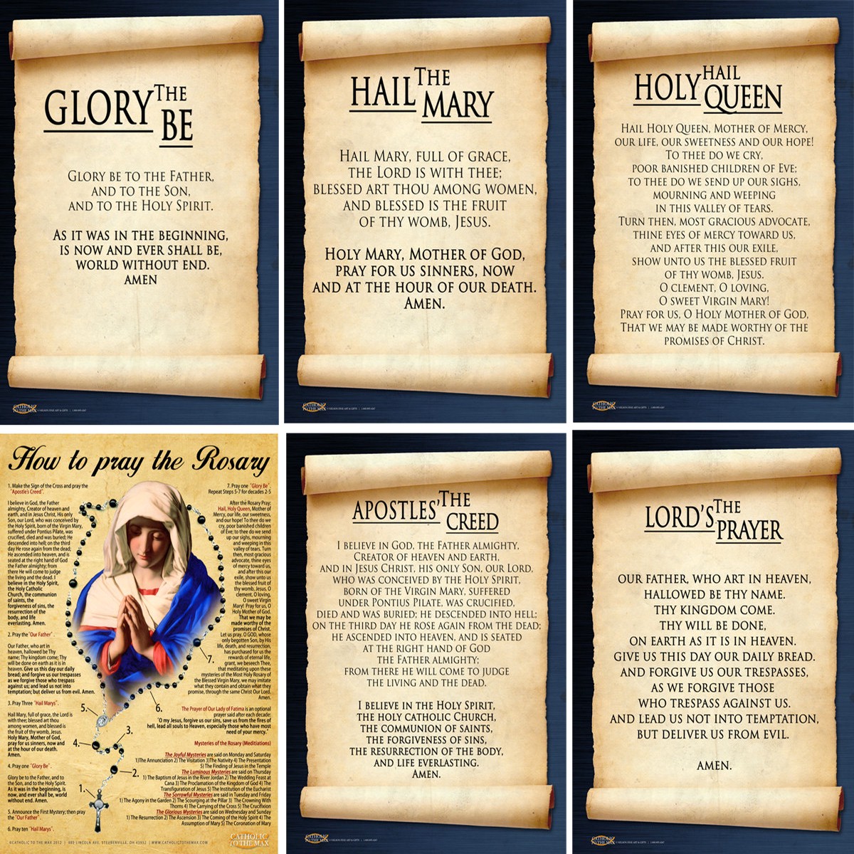 Rosary Poster Value Pack II