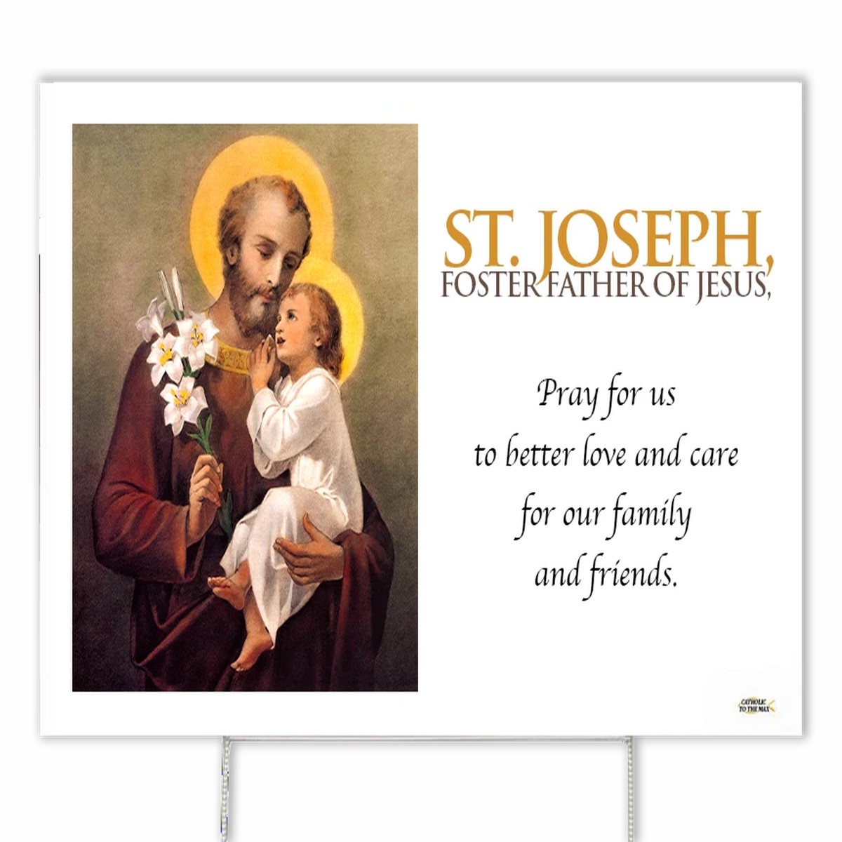 St. Joseph (Younger) Yard Sign