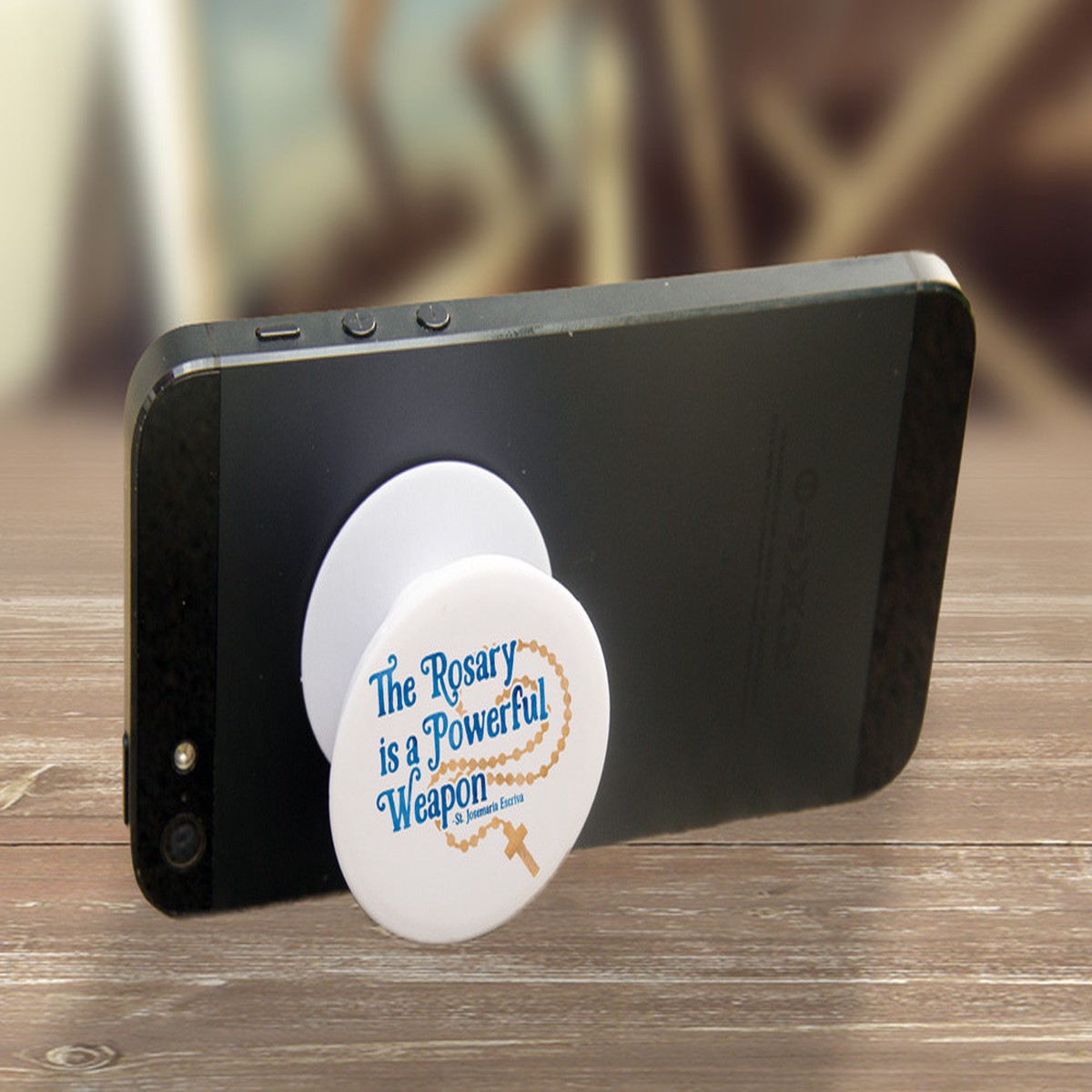 "Powerful Weapon" Pop-Up Phone Holder
