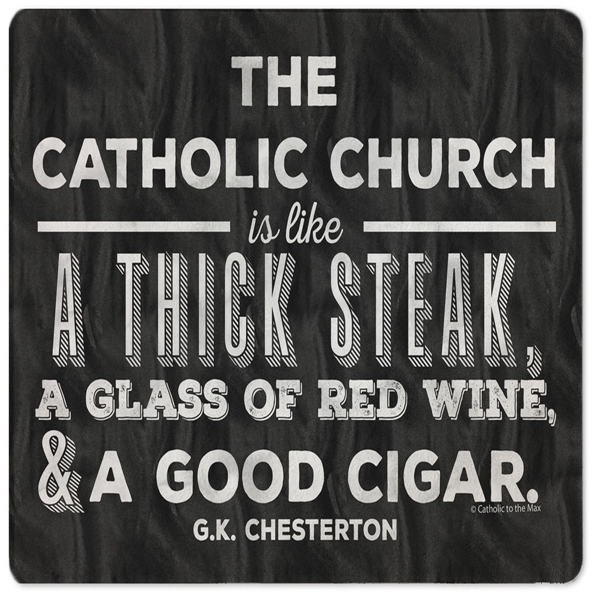 Steak, Wine, and a Good Cigar Rectangular Glass Cutting Board
