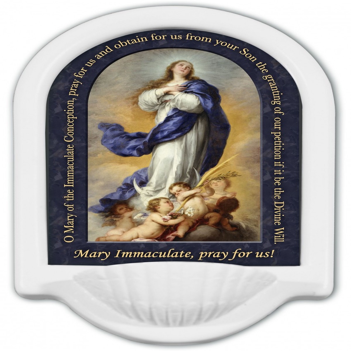Immaculate Conception Prayer Holy Water Font