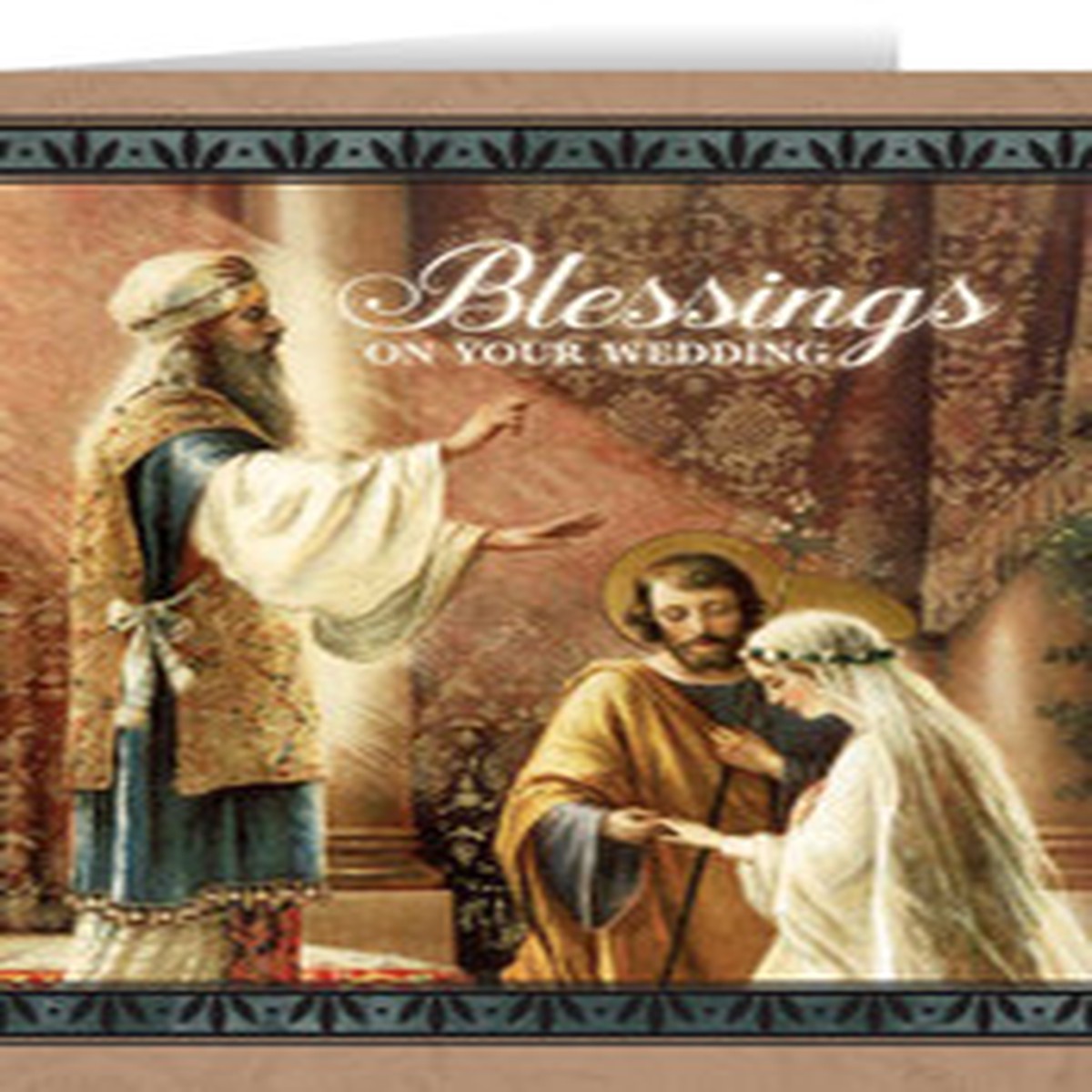 Mary & St. Joseph Wedding Greeting Card