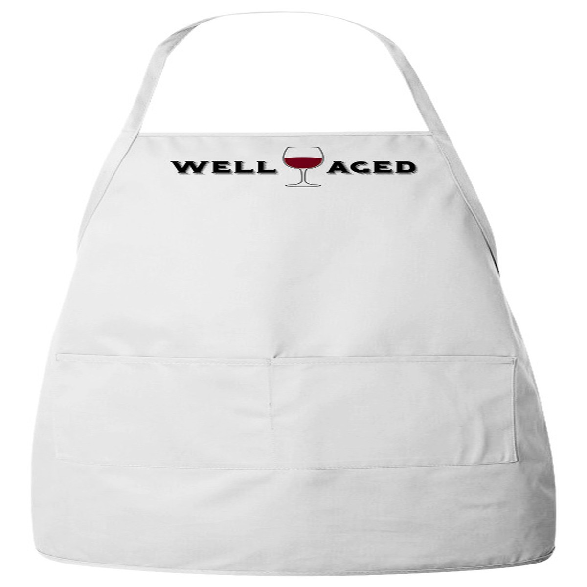 Well Aged Wine Apron (White)