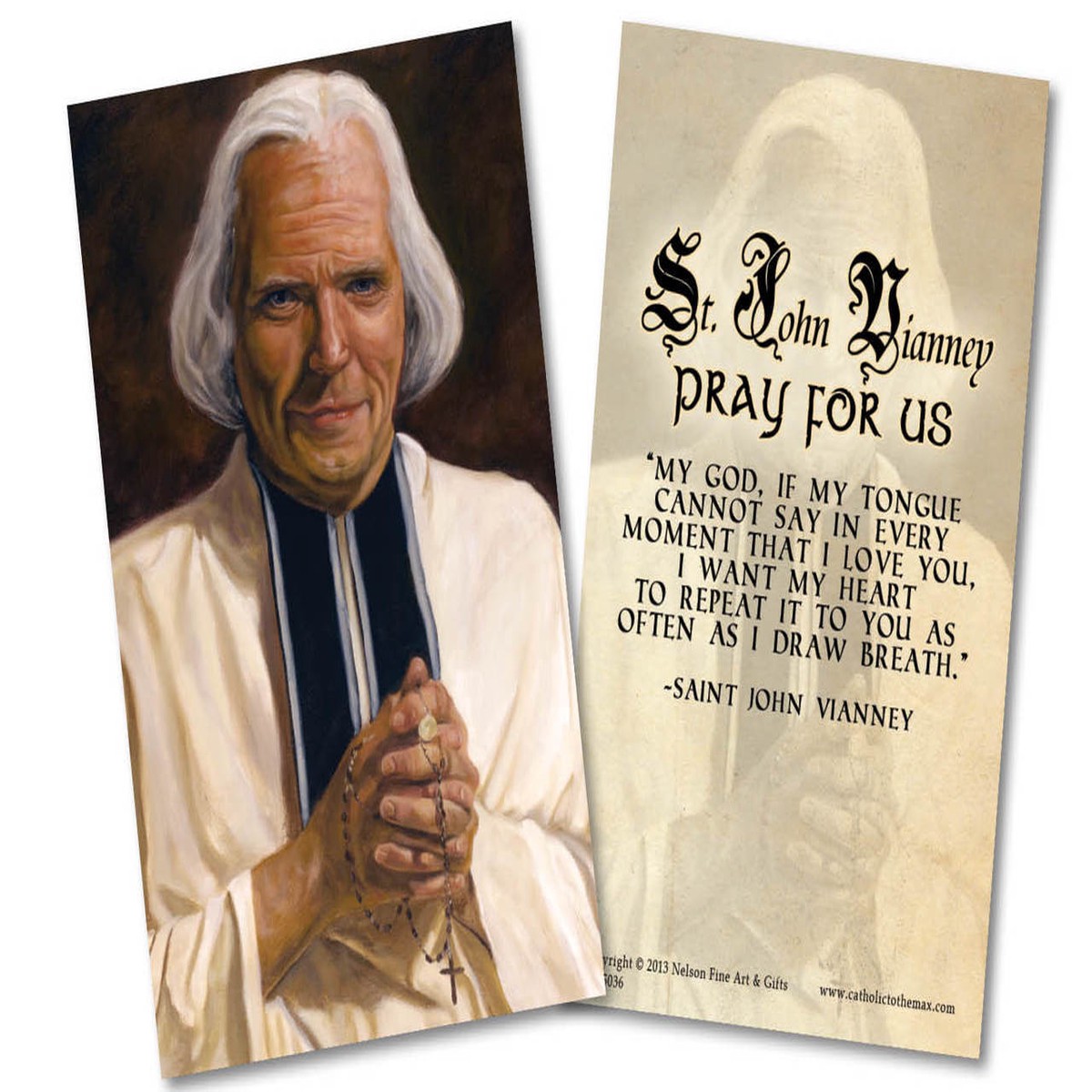 St. John Vianney Holy Card