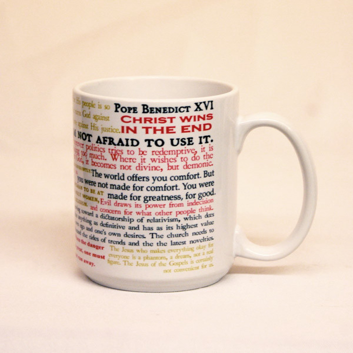 Pope Benedict XVI Quote Mug