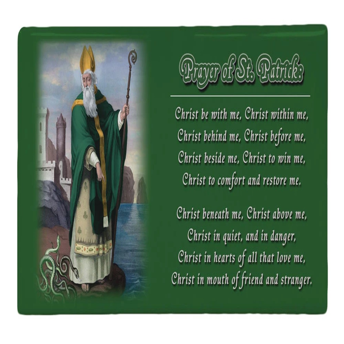St. Patrick Prayer Mini Tile