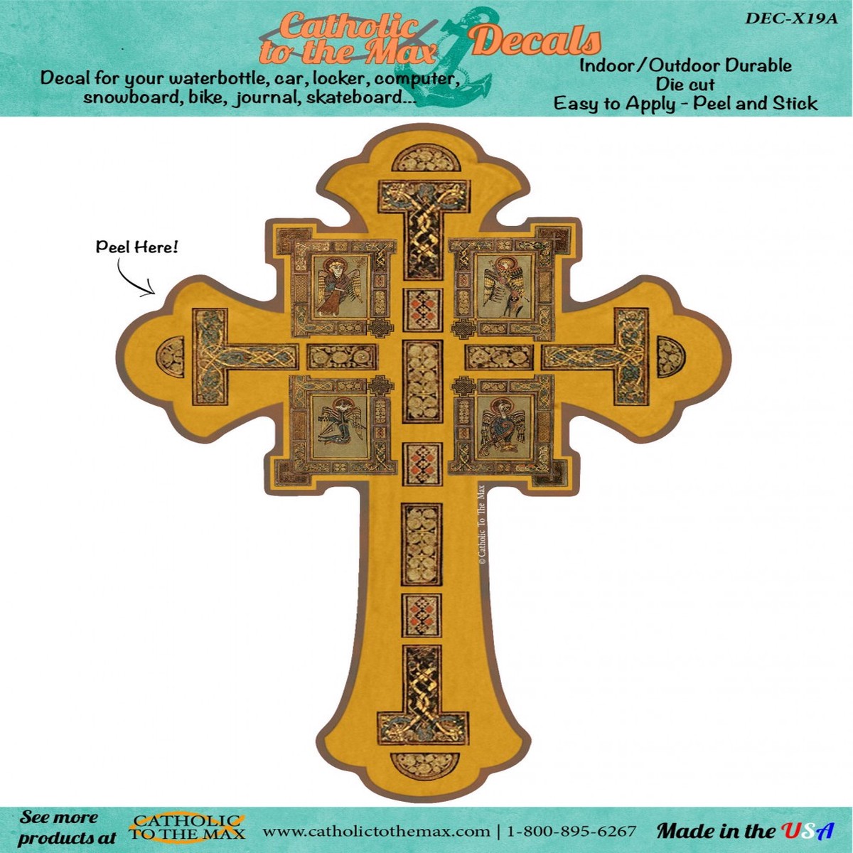 Book of Kells Cross Decal