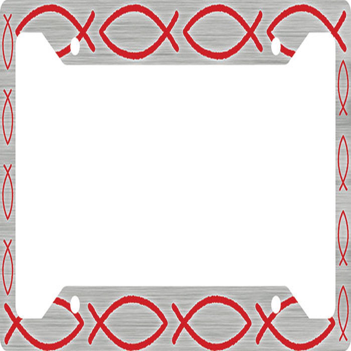 Ichthus Fish Red Plate Frame