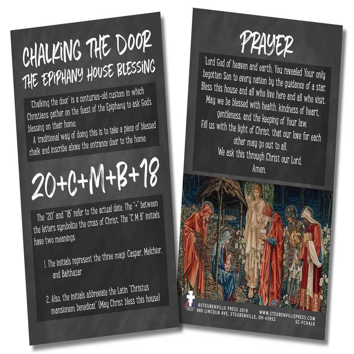 Epiphany Home Blessing Explained Card