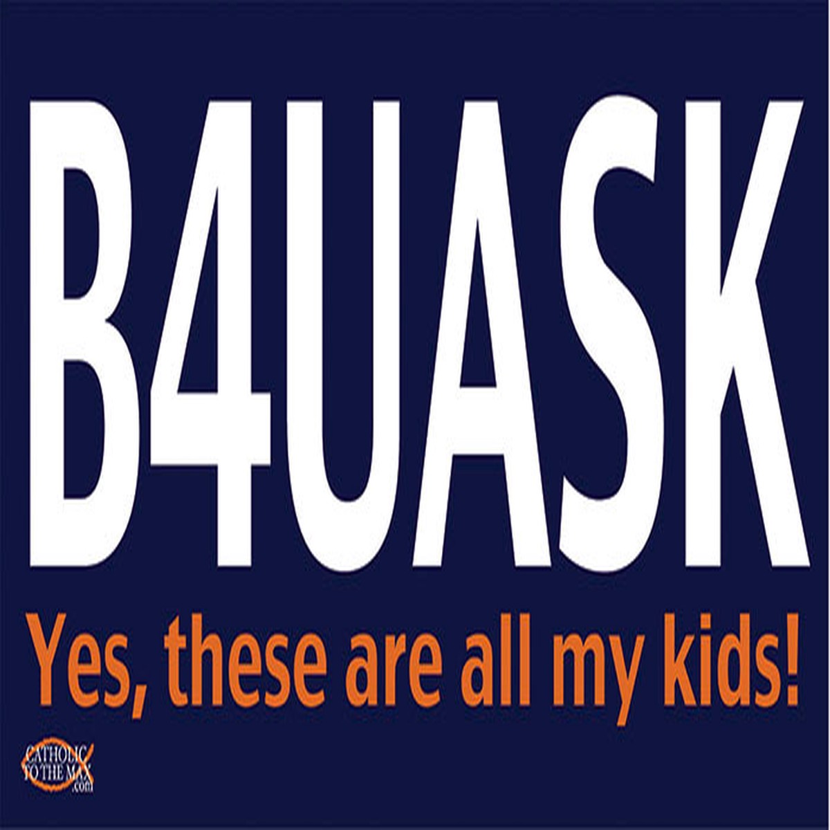 Before You Ask Vinyl Bumper Sticker