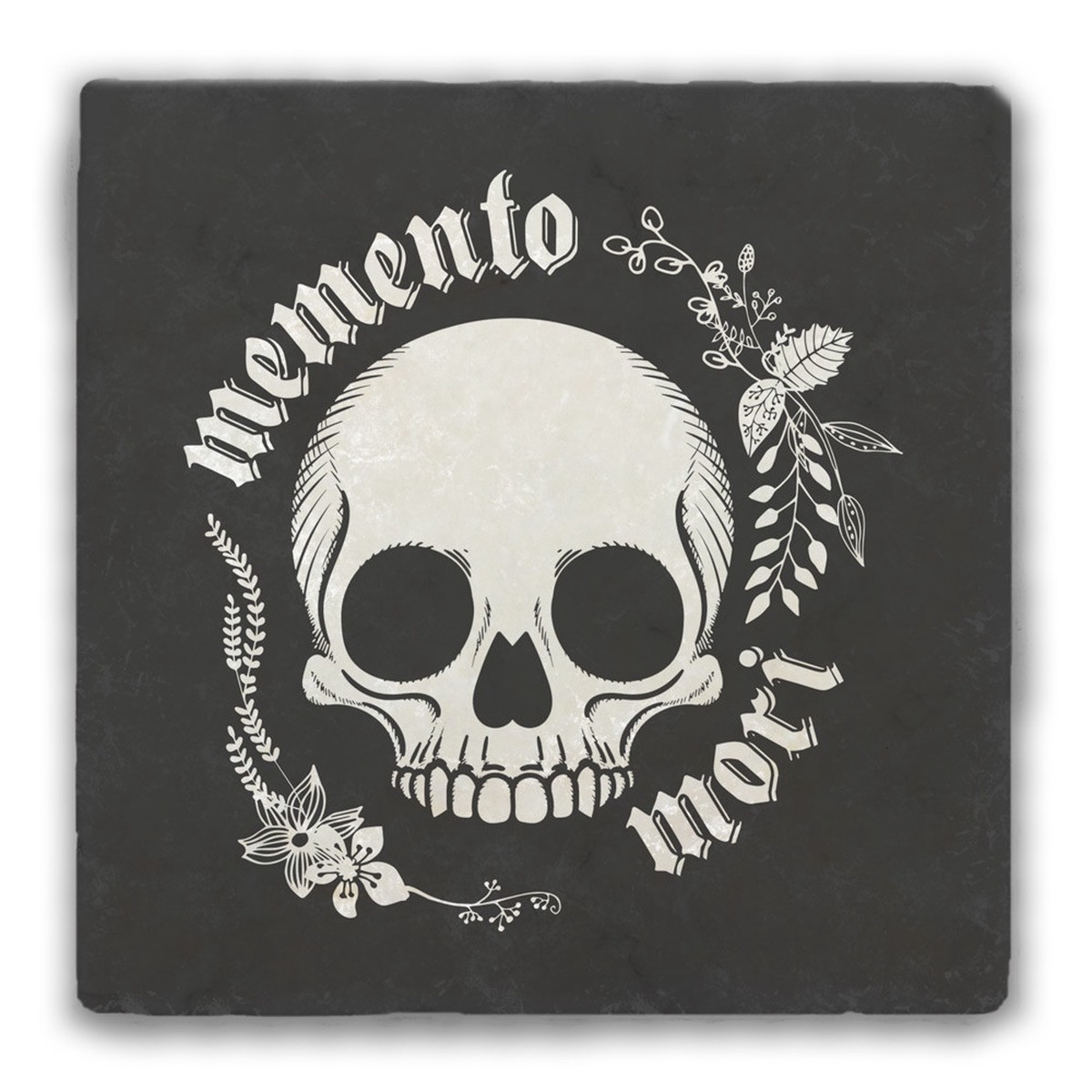 "Memento Mori" Tumbled Stone Coaster