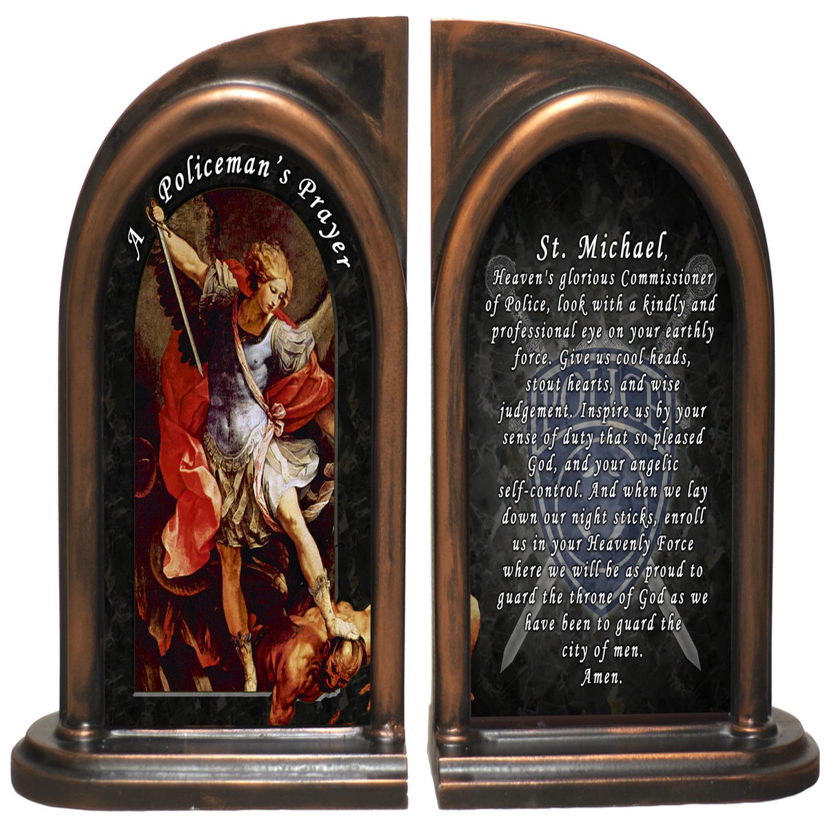 St. Michael Police Bookends