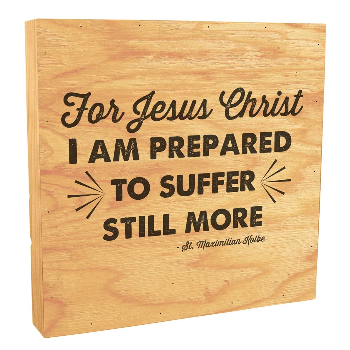 "For Jesus Christ" Rustic Box Art