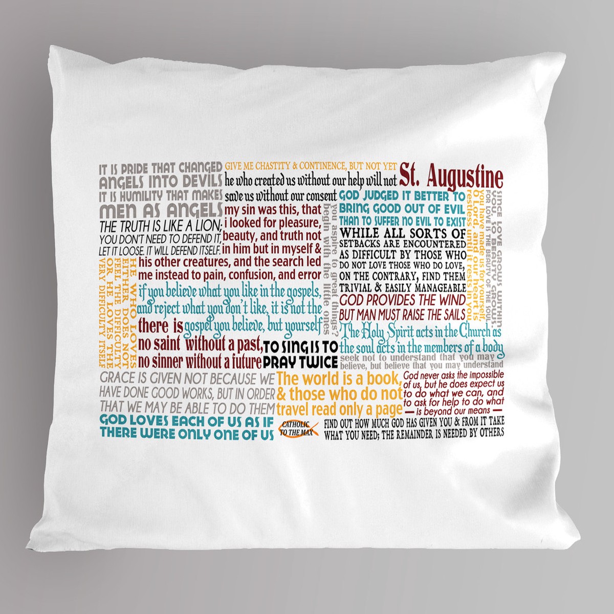 Saint Augustine Quote Pillowcase