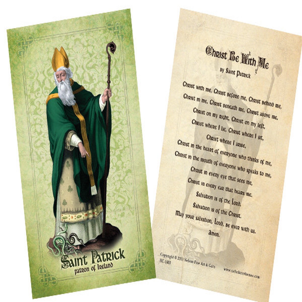 St. Patrick Holy Card