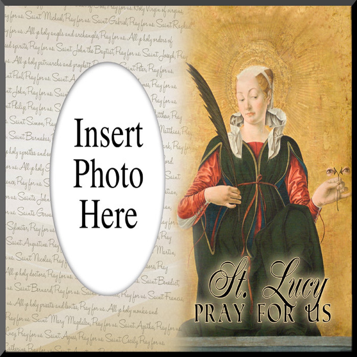 St. Lucy Photo Frame