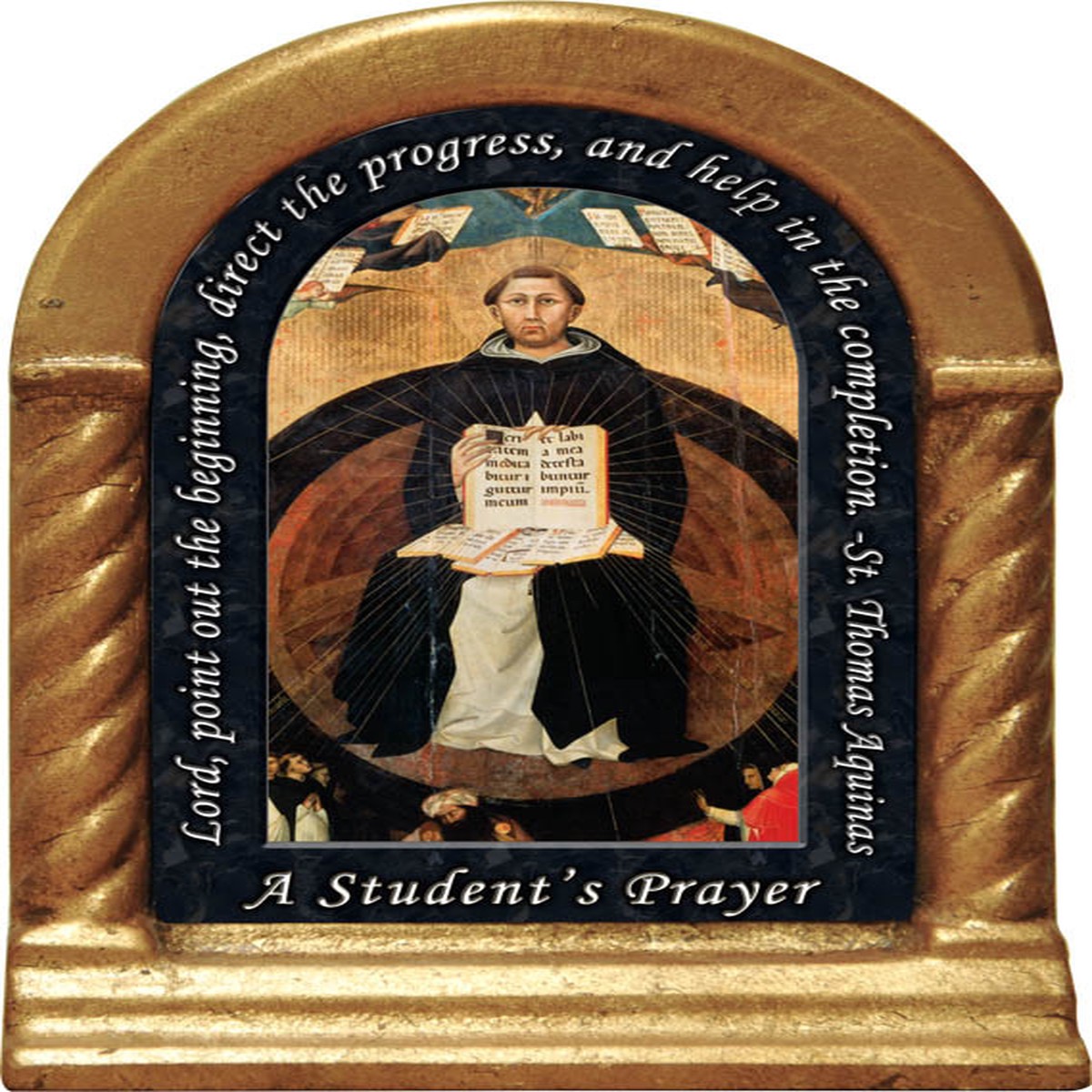 St. Thomas Aquinas Prayer Desk Shrine