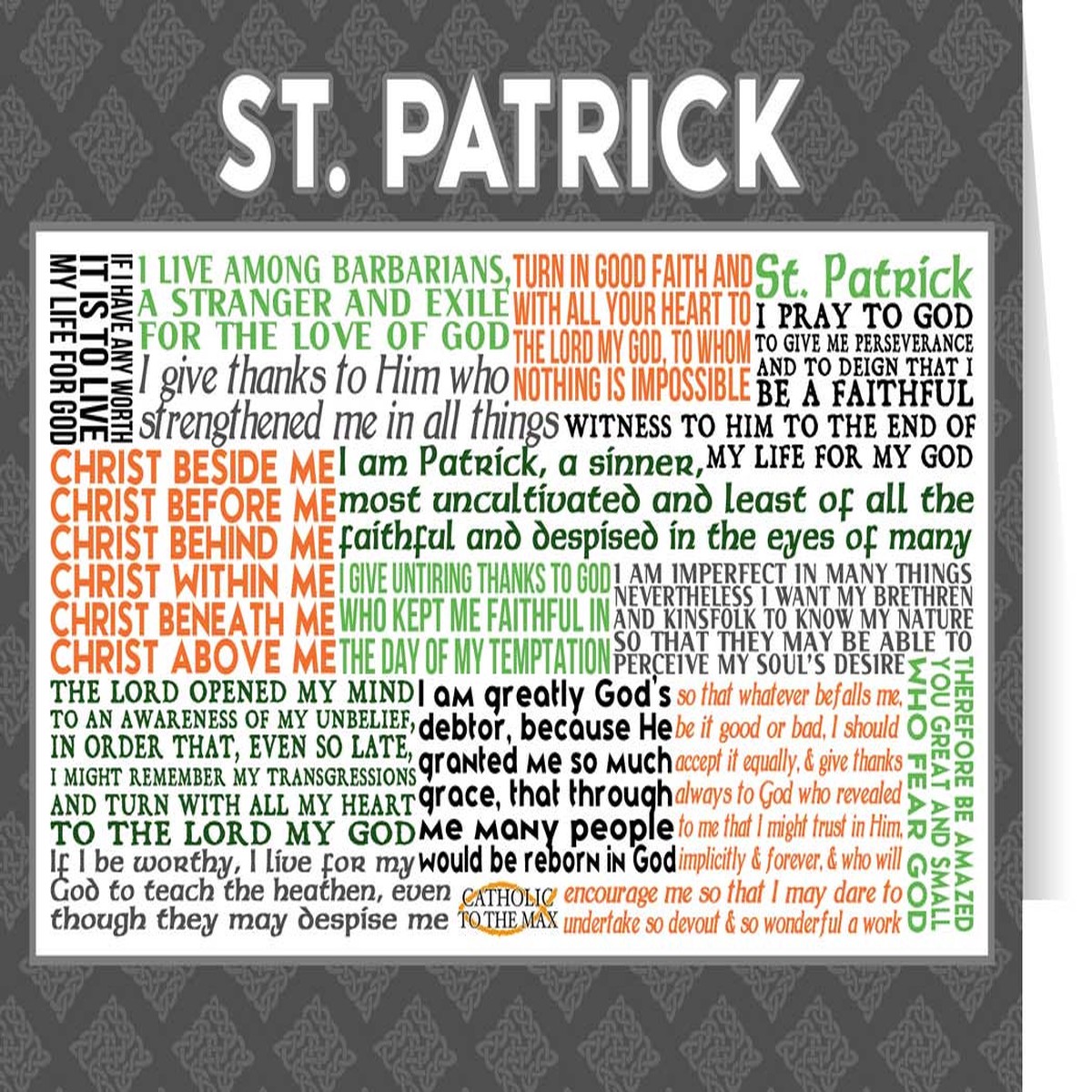 Saint Patrick Quote Card