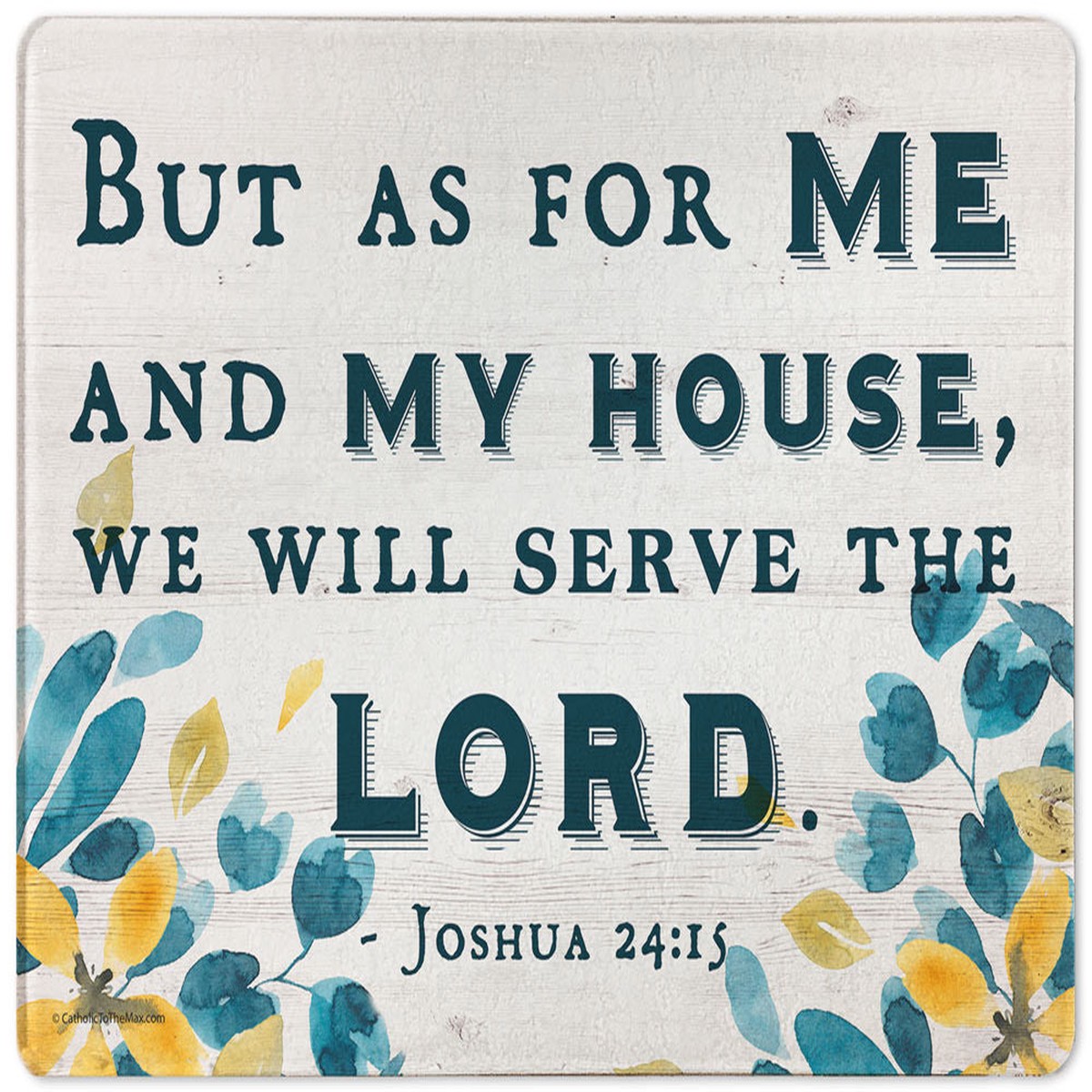 "As for me and my House" Rectangular Glass Cutting Board