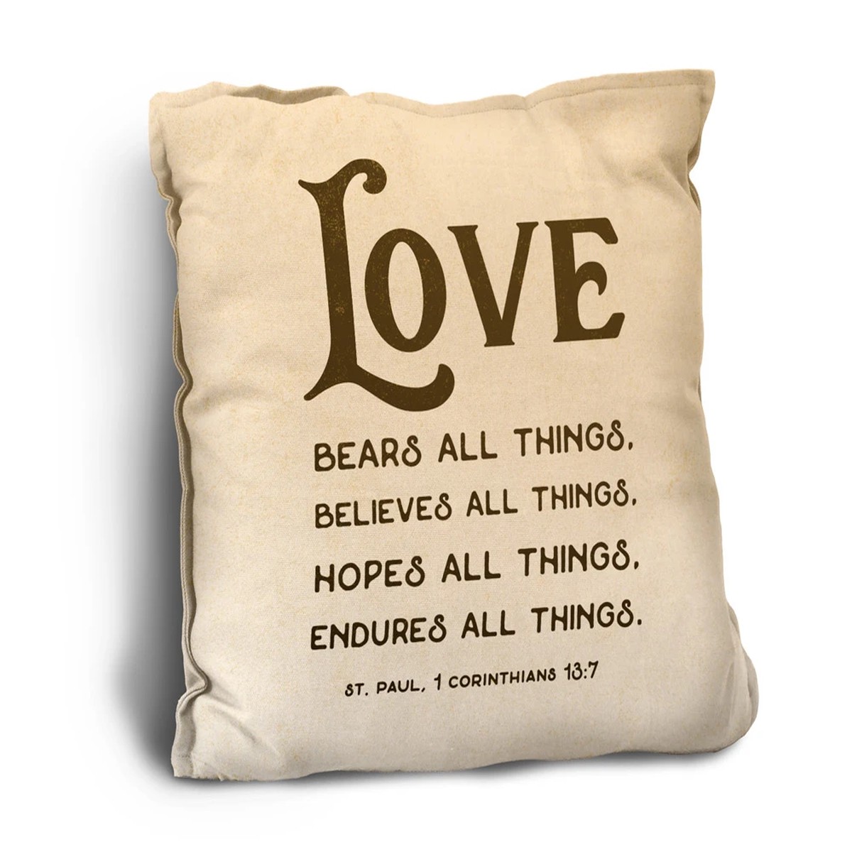 Love Bears All Things Rustic Pillow
