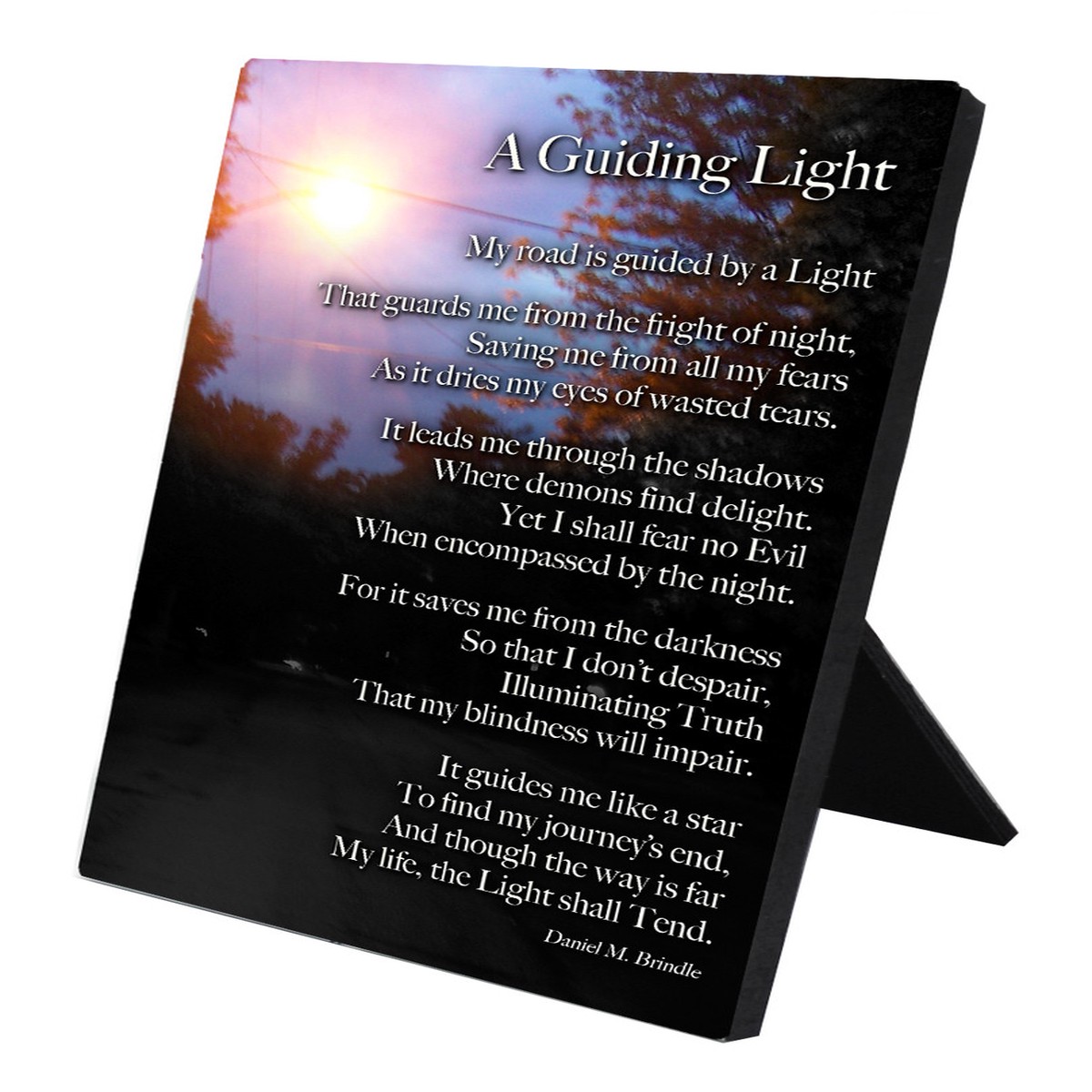 A Guiding Light Vertical Desk Plaque
