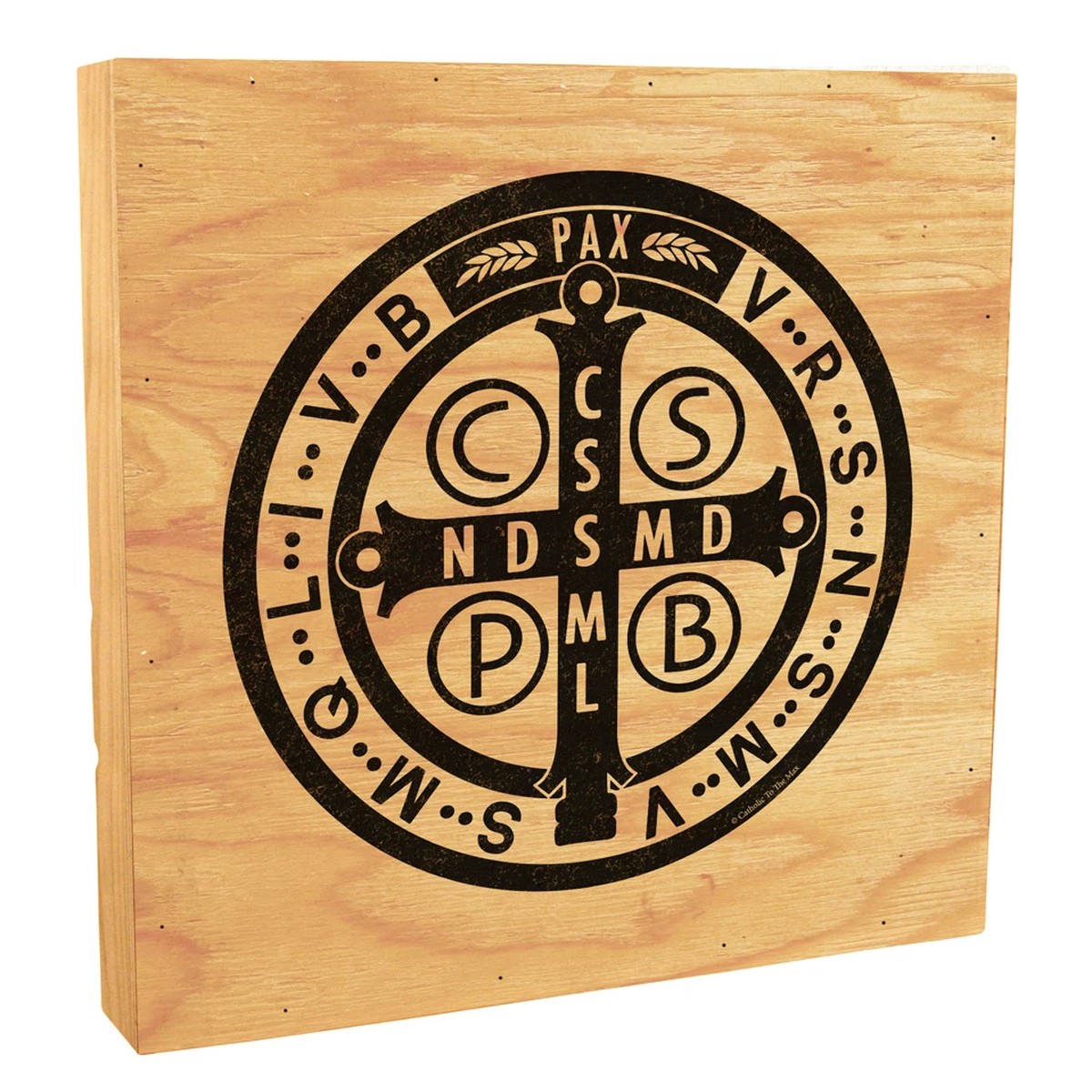 Benedictine Medal Rustic Box Art