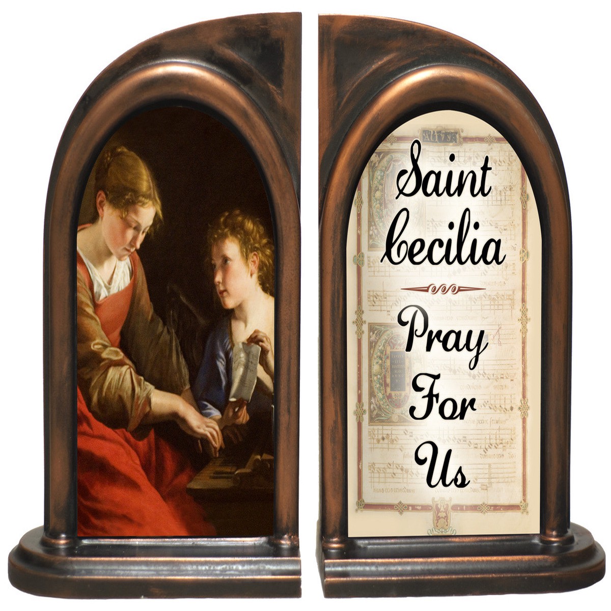 St. Cecilia Bookends