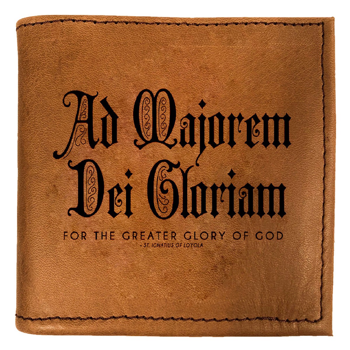AMDG Bi-Fold Leather Wallet